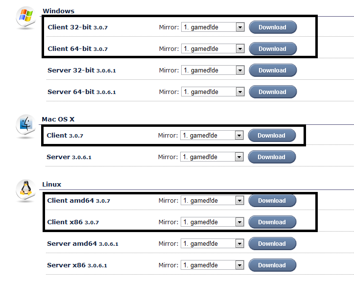 Downloading Teamspeak 3